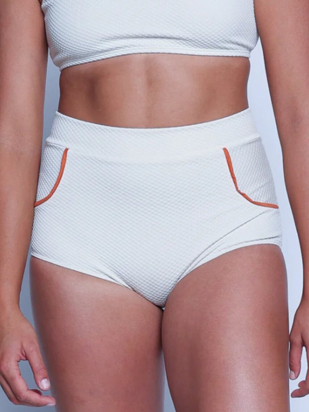 NWT Free People x Seea Georgia High-Waisted Surf Bottoms in Pebble